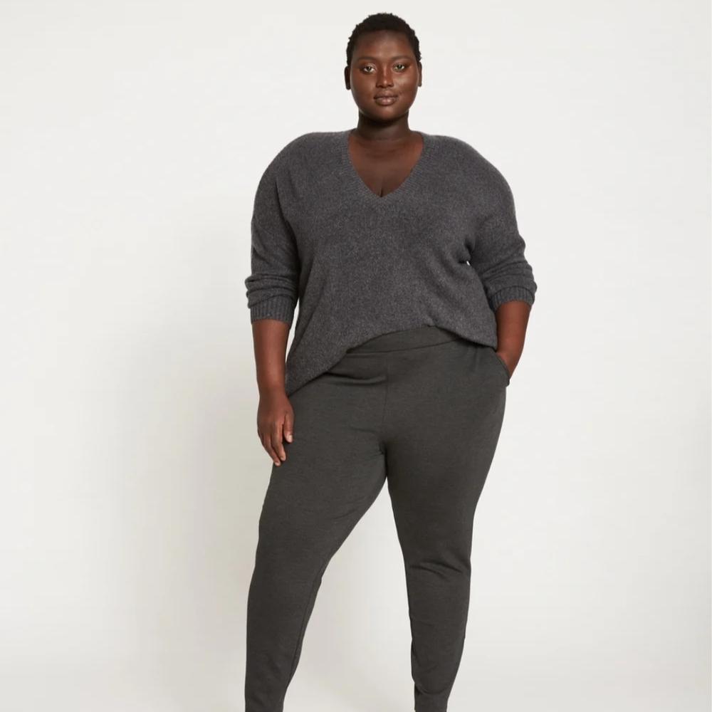 Olive Green Moto Ponte Ankle Pants